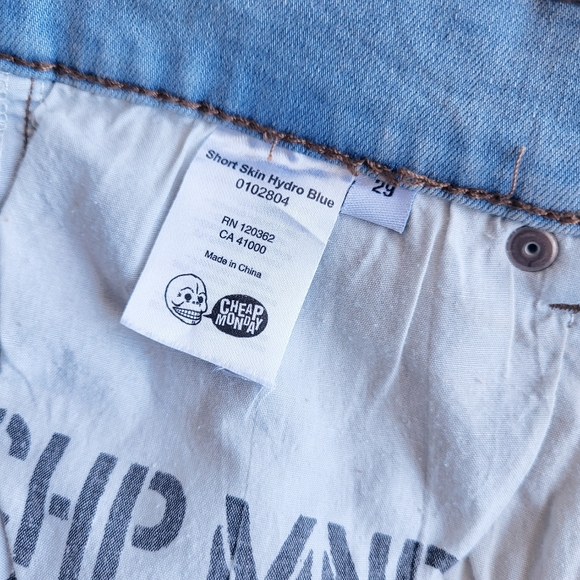 Cheap Monday Light Blue Jean Shorts ladies size 29 - Picture 8 of 11